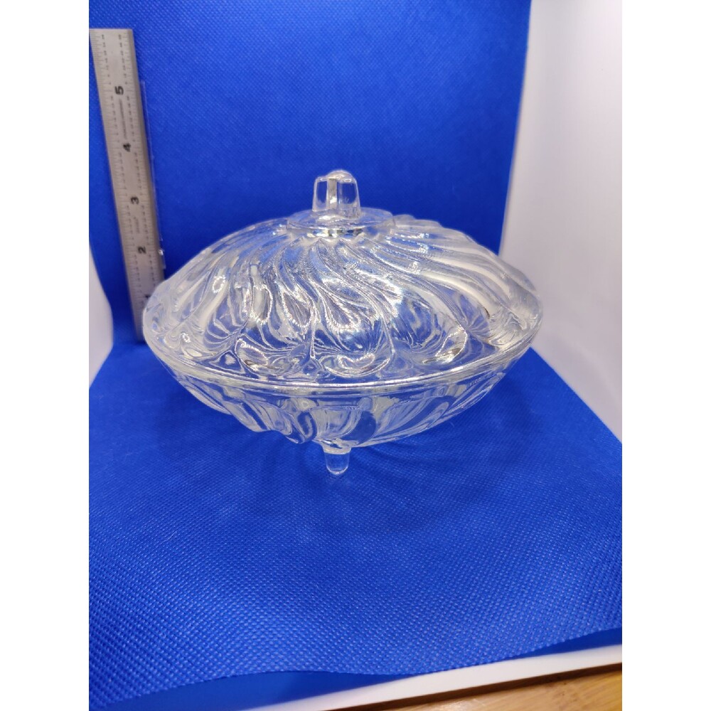 Glass Candy Dish with Lid